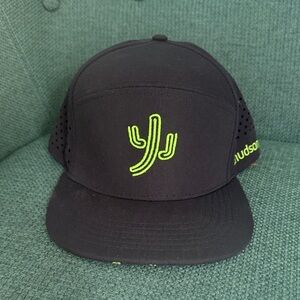 D.Hudson Navy Hat with Green Cactus Design
